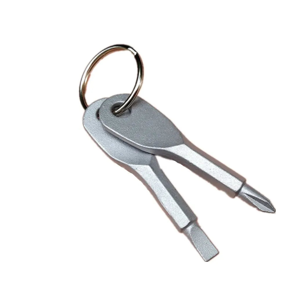 Portable EDC Multifunctional Screwdriver Set Pocket Hand Tool EDC Multifunction Phillips Screwdrivers Repair Install Keyring Peaceful Pleasures Health and Wellness