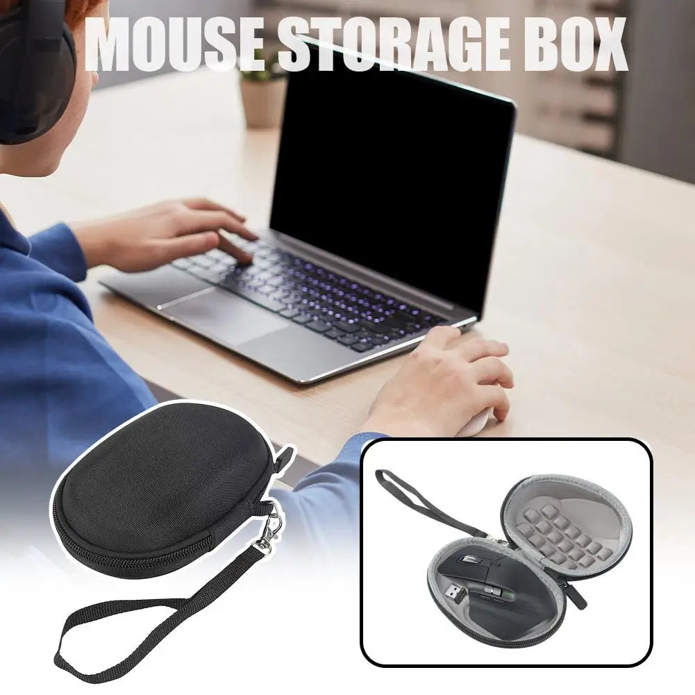 New Mouse Storage Bag For Logitech MX Master 4 High Quality Portable Gaming Mouse Wireless Bluetooth Eva Zipper Bag Storage Box Peaceful Pleasures Health and Wellness