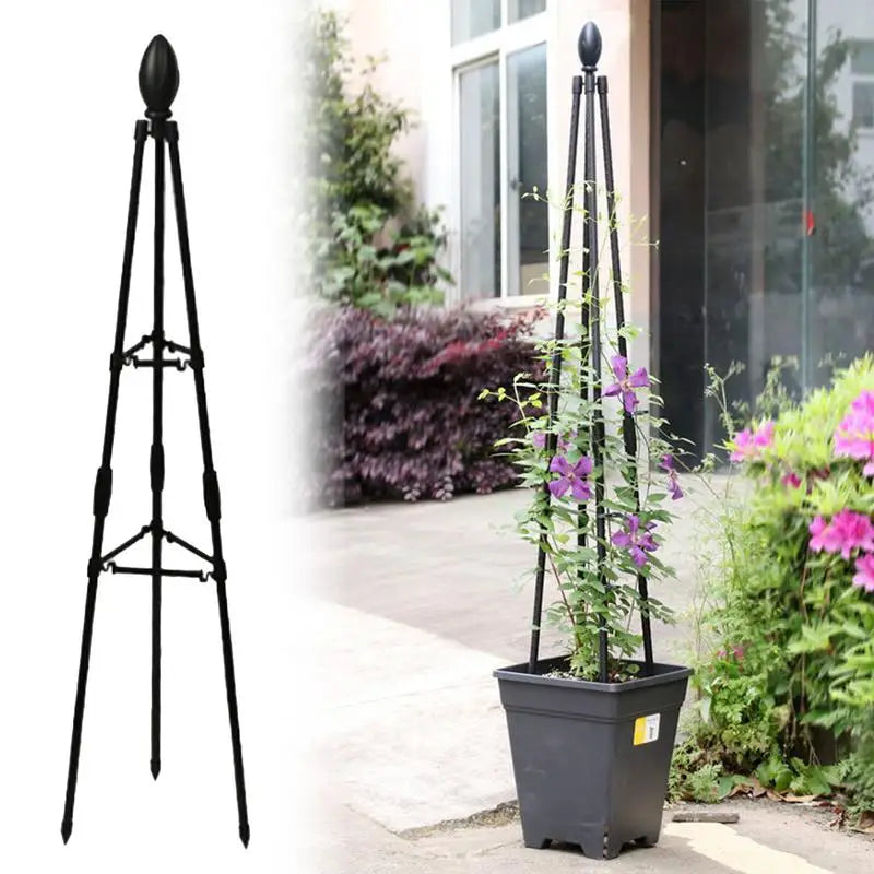 Metal Tower Trellis for Climbing Plants | Vine & Flower Stand
