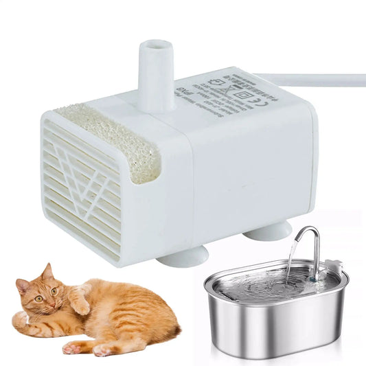 Ultra Quiet Cat Fountain Pump – USB Submersible Pet Water Pump Pet Fountain Pump Peaceful Pleasures Health and Wellness