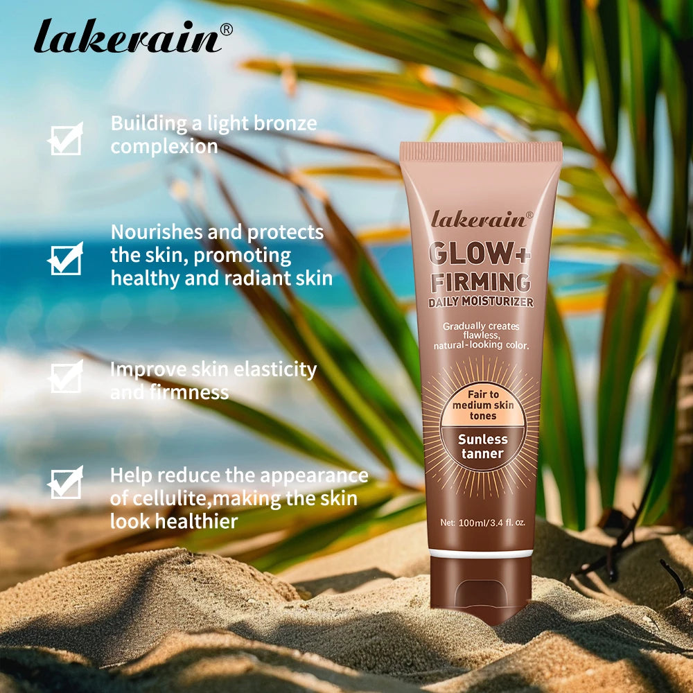 Self Tanning Lotion Gradual Sunless Tanning Non-sticky Easily Absorbed Improve Skin Elasticity Firmness Self-tanning Lotion Peaceful Pleasures Health and Wellness