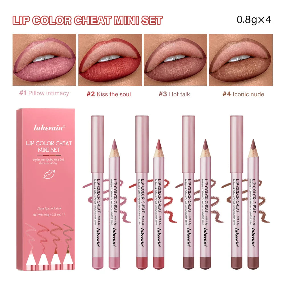 Matte Waterproof Lip Liner Pencil – Long-Lasting Lip Contour