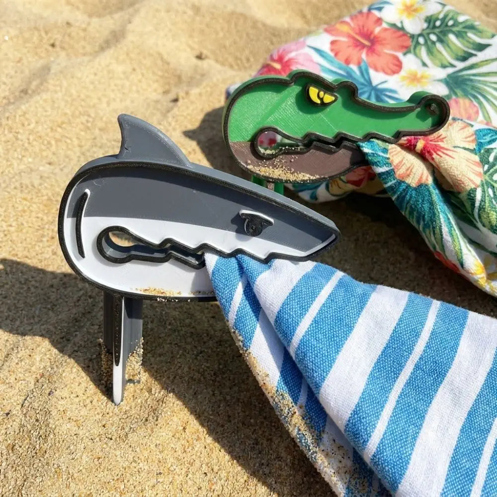 Shark Beach Towel Clip – Windproof Strong Grip Outdoor Hold