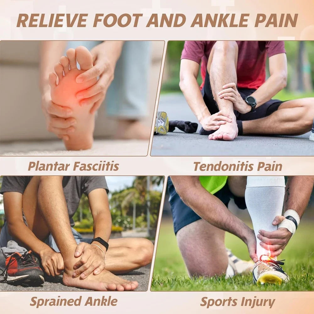Copper Ankle Brace Compression Sleeve – Plantar Fasciitis Relief Ankle Compression Brace Peaceful Pleasures Health and Wellness