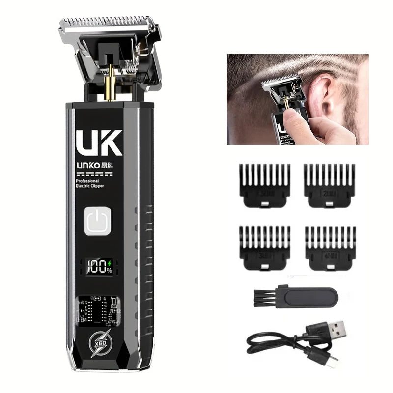2026 New Arrival！Professional Cordless Hair Clipper, Rechargeable Electric Hair Trimmer for Men Home & Salon Use/T9 Hair Clipper Peaceful Pleasures Health and Wellness 069-Black