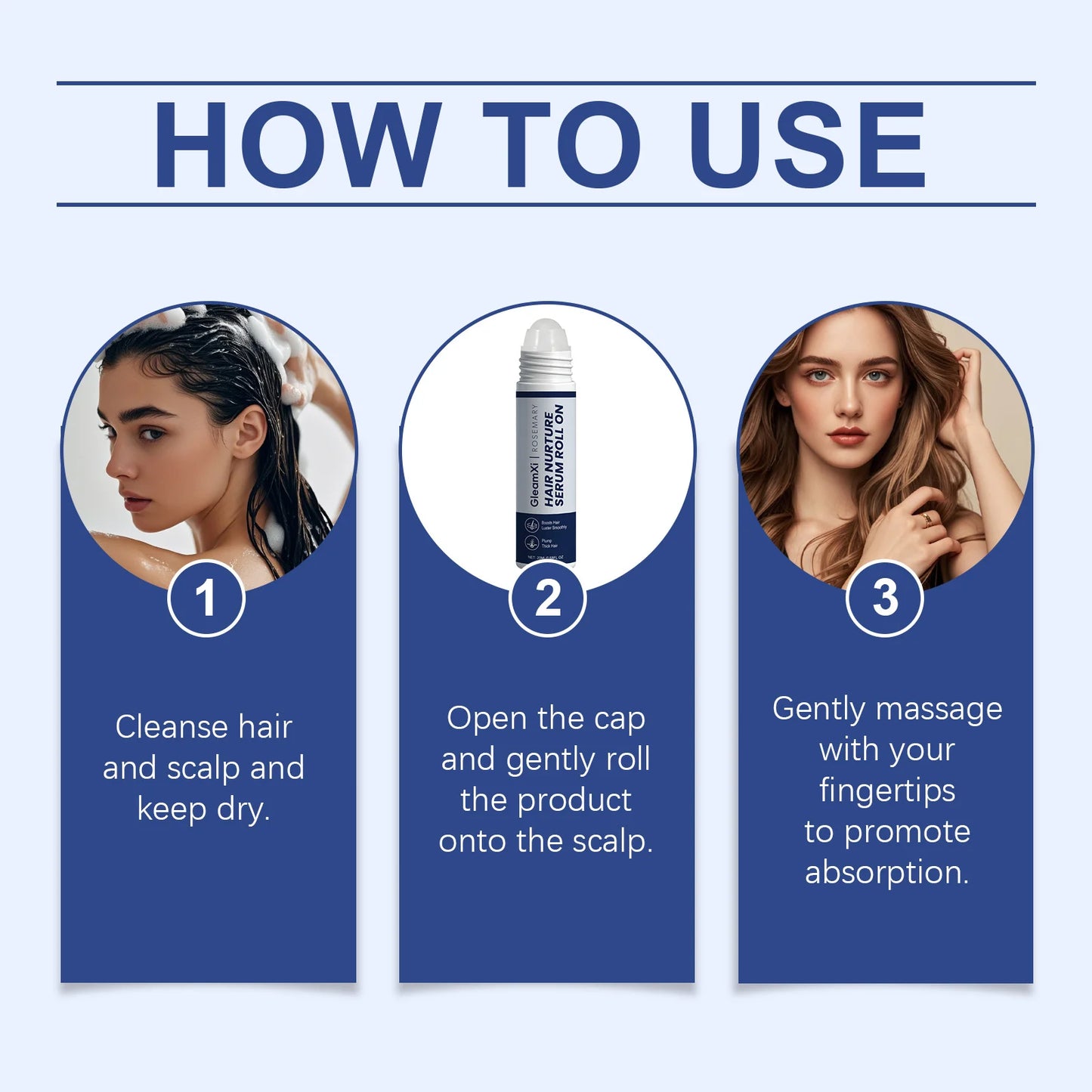 OceAura Rosemary Hair Essence Roll-On | Scalp & Root Treatment
