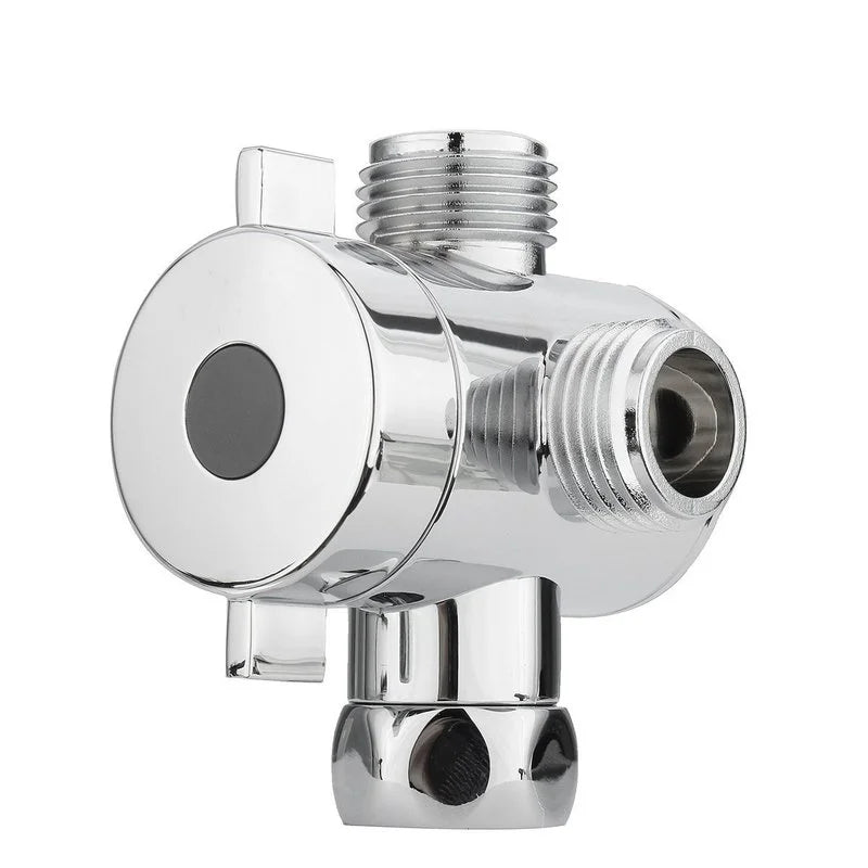 3-Way Shower Diverter Valve 1/2" ABS Chrome Faucet Splitter