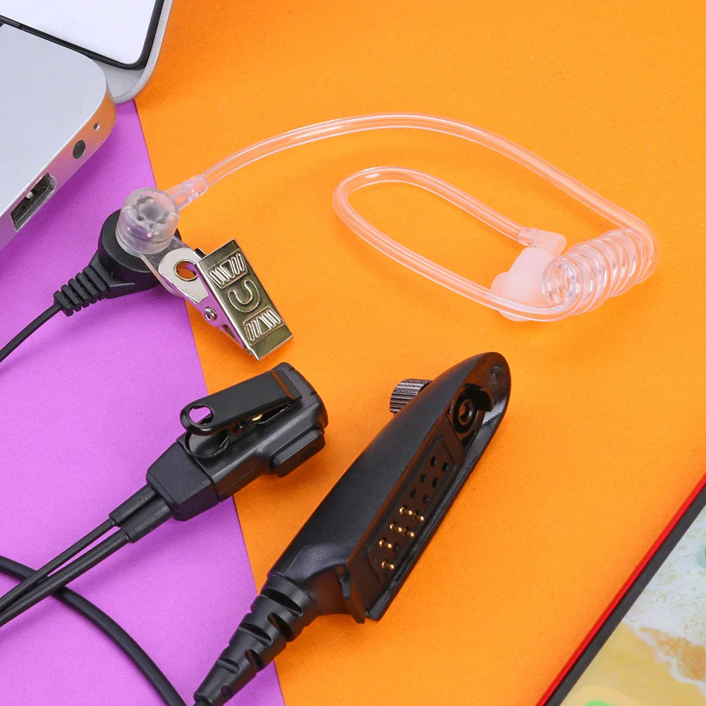 Air Acoustic Tube PTT Earpiece Headset for Motorola GP380 GP340
