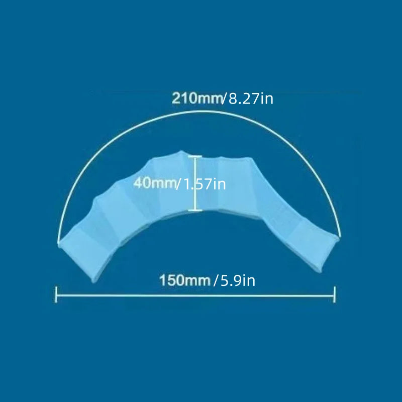 Silicone Swimming Training Paddle for Adults & Kids, Youth Swim Equipment, Free Style Hand Paddle Trainer, Unisex Swimmer Aid Peaceful Pleasures Health and Wellness