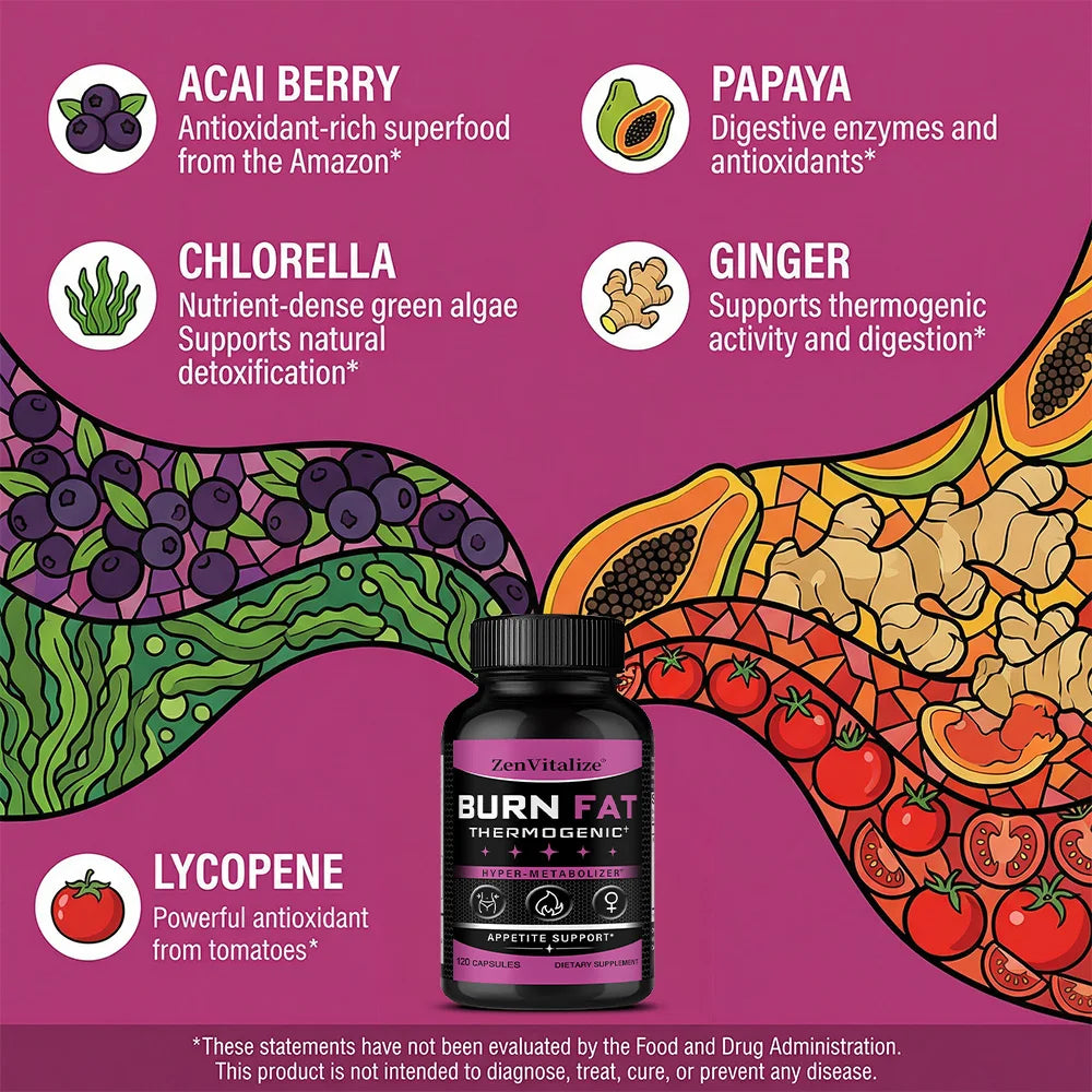STRESSXCEL Thermogenic Fat Burner | Psyllium Ginger & Palm