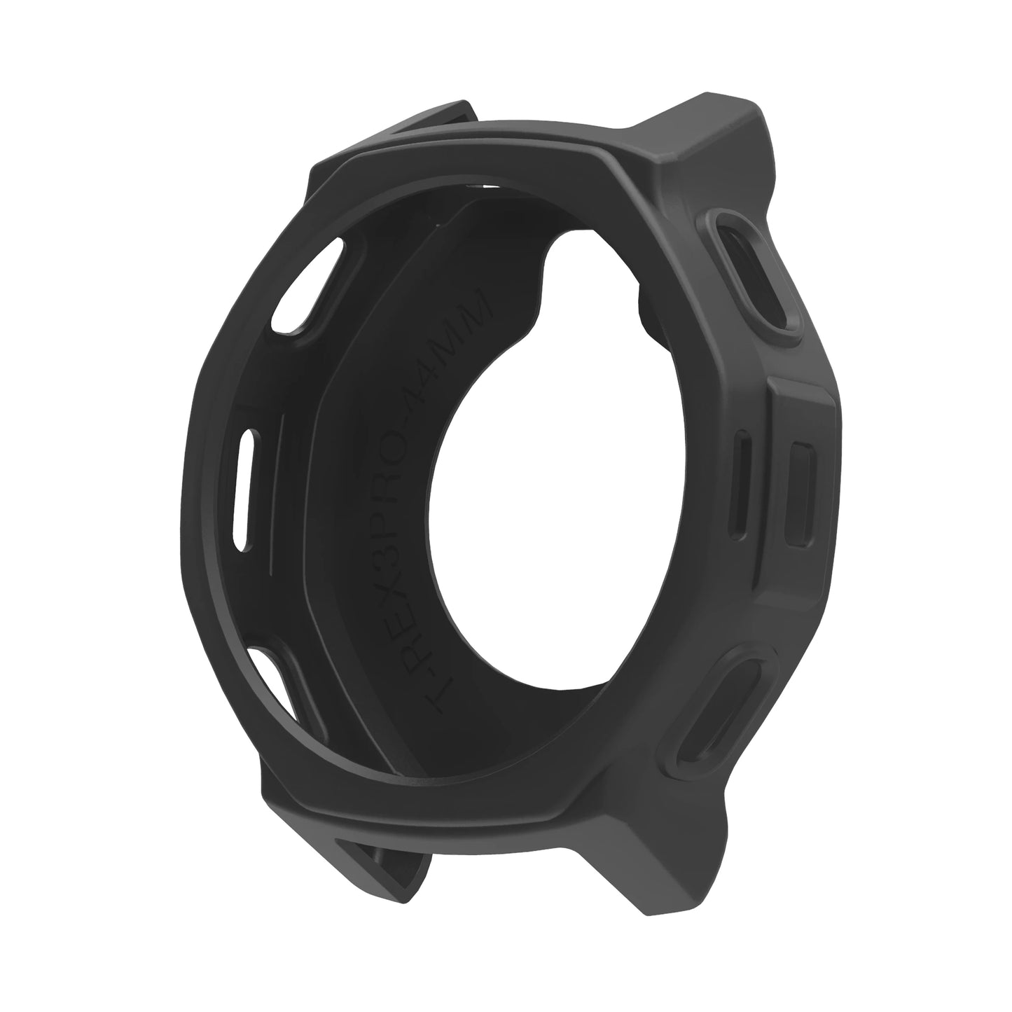 Silicone Case for Amazfit T-REX 3 Pro 44mm Smartwatch Peaceful Pleasures Health and Wellness black