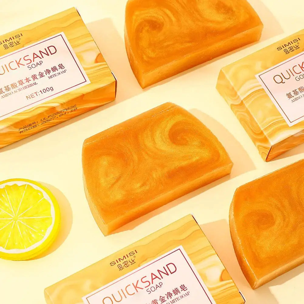 Gold Essential Oil Handmade Soap Bar – Pore Cleansing, Moisturizing & Fragrant Bath Soap 100g (3 or 6 Pack) Peaceful Pleasures Health and Wellness