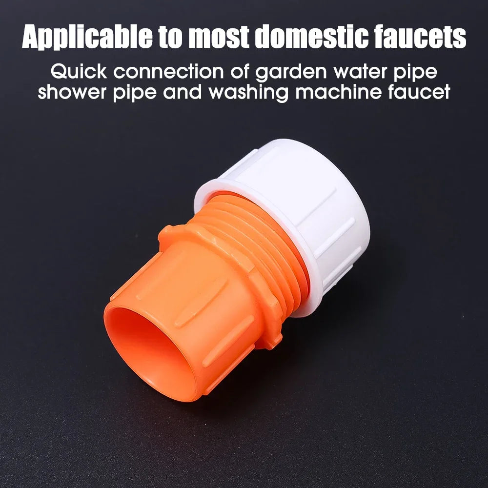 2PCS Water Hose Quick Connectors Universal Faucet Interface Backflow-proof Irrigation Fast Joints Garden Watering Pipe gardena Peaceful Pleasures Health and Wellness