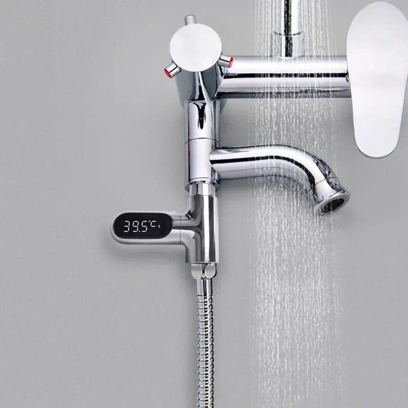 LED Digital Water Thermometer 5-85℃ High Accuracy Baby Care Energy Smart Meter Bathroom Shower Self-Powered Temperature Monitor Peaceful Pleasures Health and Wellness
