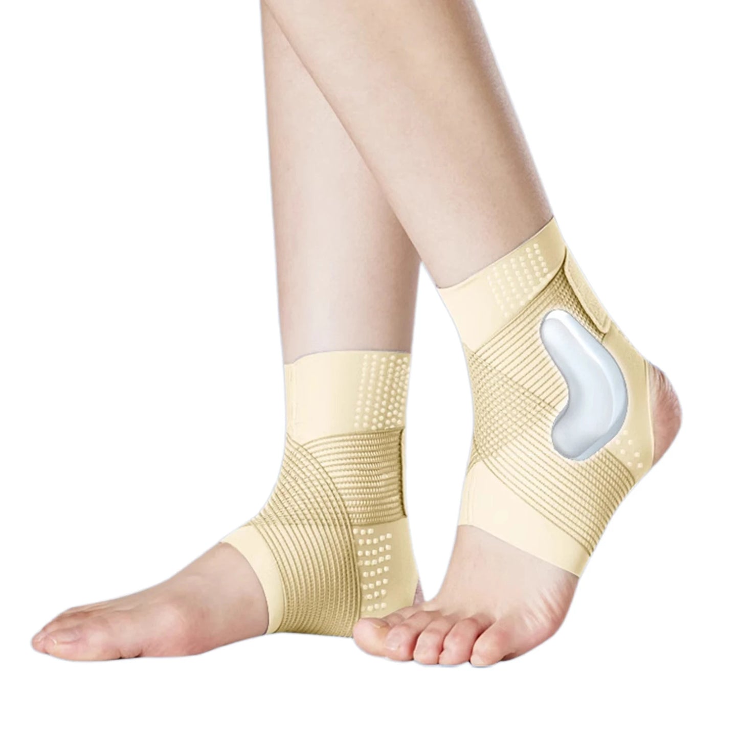 Elastic Ankle Brace with Adjustable Wraps | Gym & Hiking Ankle Brace Support Peaceful Pleasures Health and Wellness Skin XXL