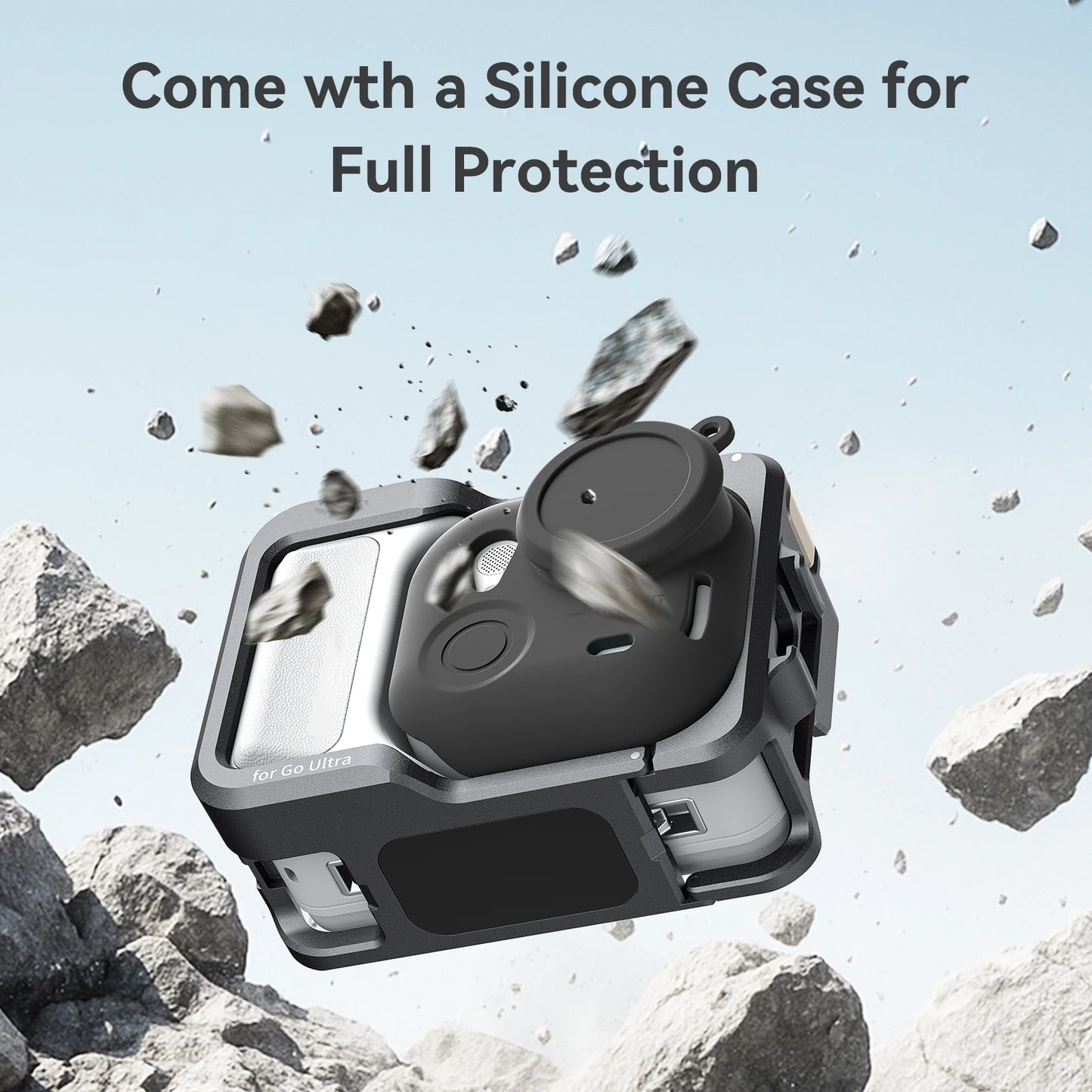 Ergonomics For Insta360 GO Ultra Metal Protective Case Aluminum Alloy Frame Quick Release Protective Frame Camera Accessories Peaceful Pleasures Health and Wellness