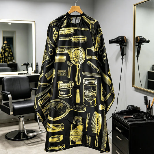 Waterproof Salon Barber Cape | Professional Hair Cutting Apron Salon Barber Cape Peaceful Pleasures Health and Wellness