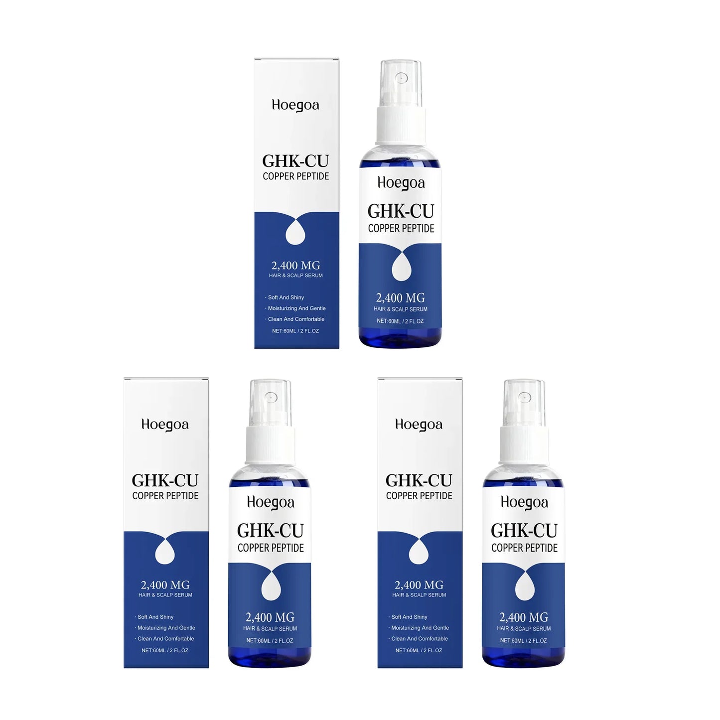 HOEGOA Copper Peptide Hair Growth Serum – Anti Hair Loss