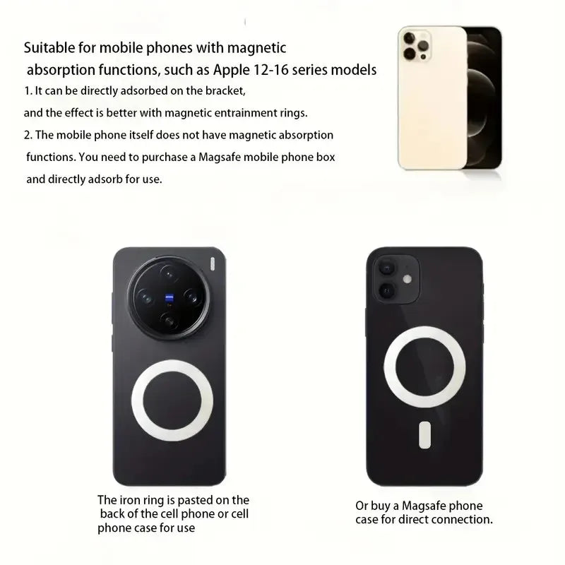Magnetic Car Phone Holder Stand Magnet Car Mount Support GPS Mobile Bracket in Car For Macsafe iPhone 15 14 13 12 Samsung Xiaomi Peaceful Pleasures Health and Wellness