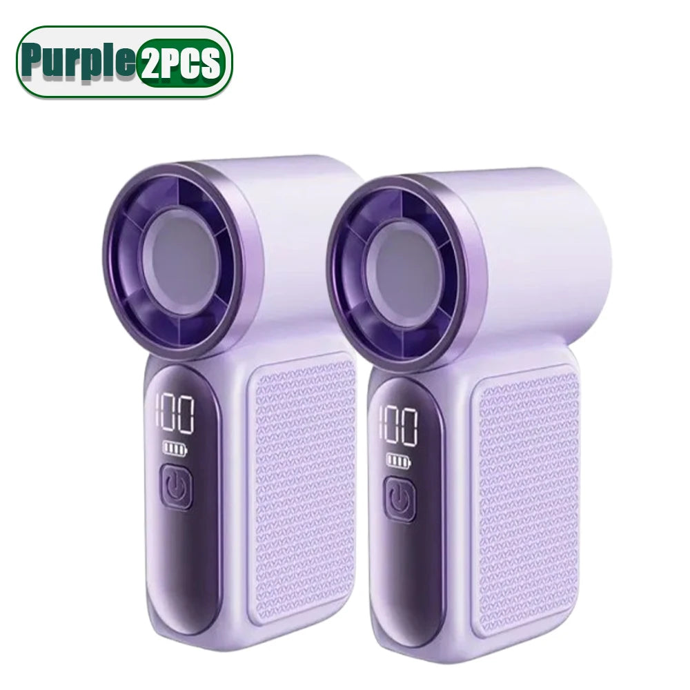 Mini Handheld Fan USB Rechargeable 3600mAh | 100 Speeds
