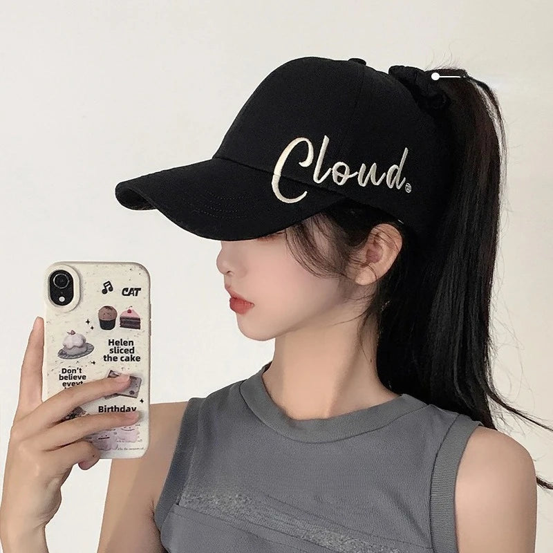 Women's Sun Hat with Ponytail Hole | Breathable Baseball Cap