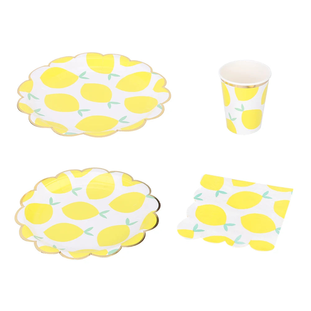 Paper Tableware Disposable Tableware Disposable Paper Cup Plate Napkin Rectangle Food Storage for Wedding Party Birthday Party Peaceful Pleasures Health and Wellness