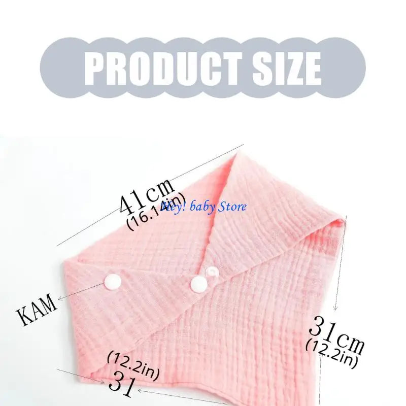 Newborn Baby Drool Bib & Burp Cloth | Soft Cotton 0–1Y