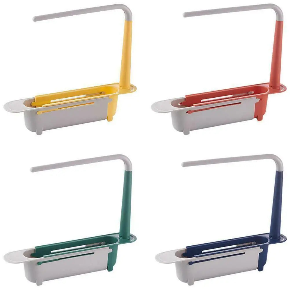 Kitchen Sink Drain Rack Telescopic Sink Shelf Sinks Organizer Soap Sponge Holder Storage Basket Kitchen Gadgets Accessories Tool Peaceful Pleasures Health and Wellness