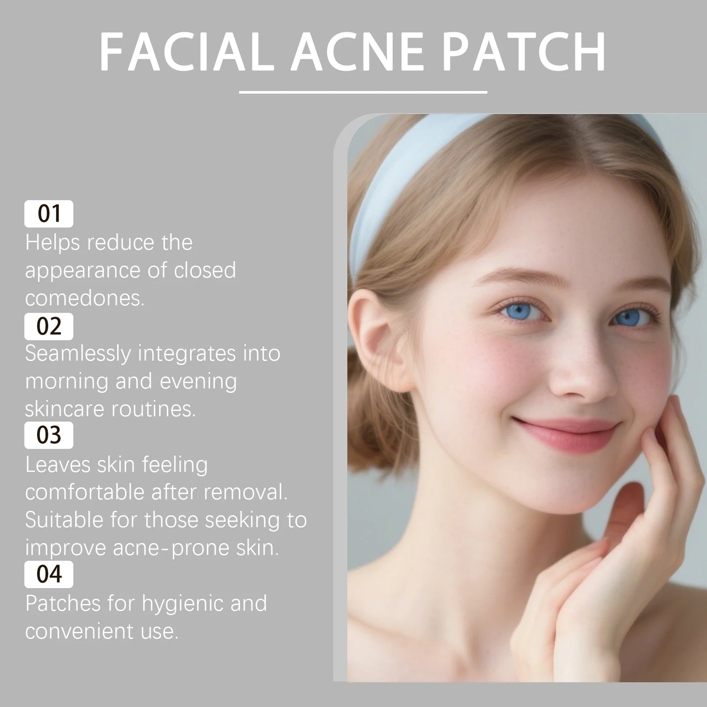 80Pcs Facial Acne Patches Salicylic Acid Invisible Spot Treatment for Pimples Gentle Care for Sensitive Skin Day Night Use Peaceful Pleasures Health and Wellness