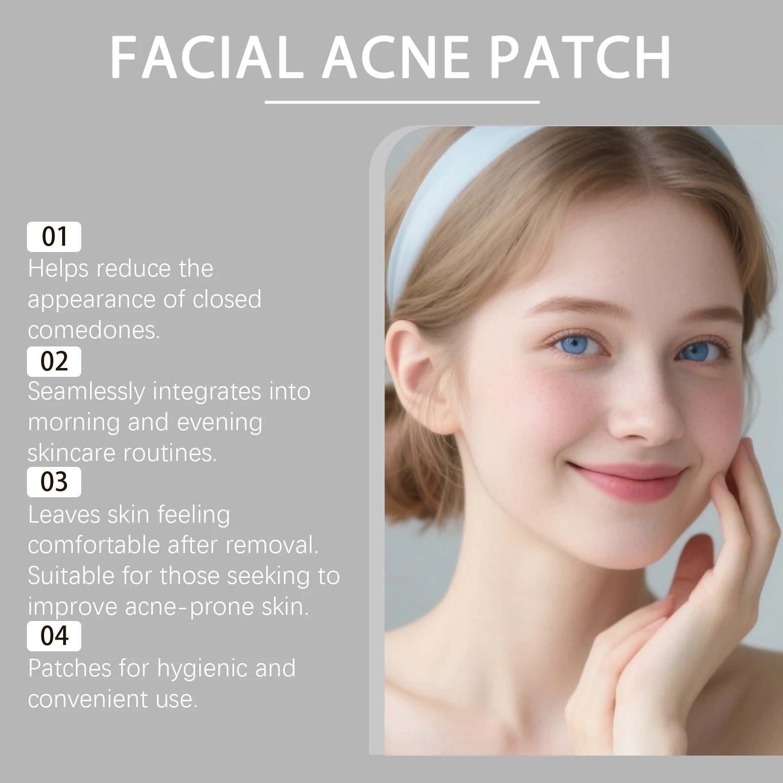 80Pcs Facial Acne Patches Salicylic Acid Invisible Spot Treatment for Pimples Gentle Care for Sensitive Skin Day Night Use Peaceful Pleasures Health and Wellness