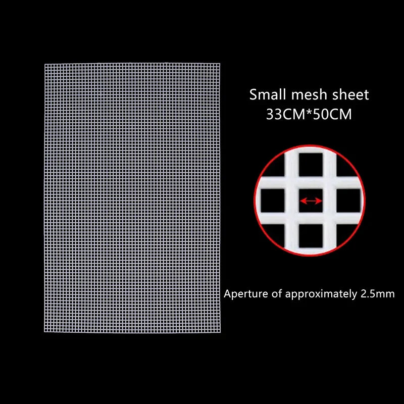 Plastic Mesh Cloth for Latch Hook Bags & Rug Crafts – 7 Sizes