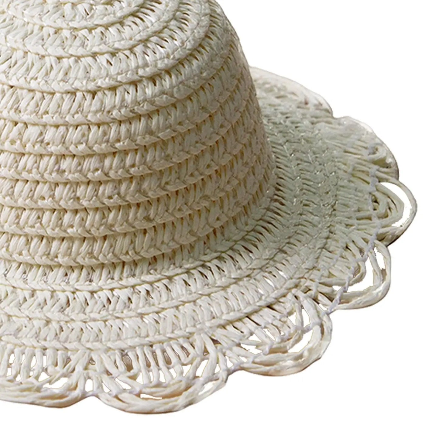 Adjustable Straw Sun Hat for Small Dogs & Cats | Photo Prop