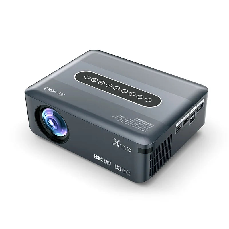 Xnano X1 350ANSI Android 9 BT5.0 Projector Support 8K Native 1080P Dual WiFi Auto Keystone Correction Portable Home Cinema Peaceful Pleasures Health and Wellness X1-Grey-UK
