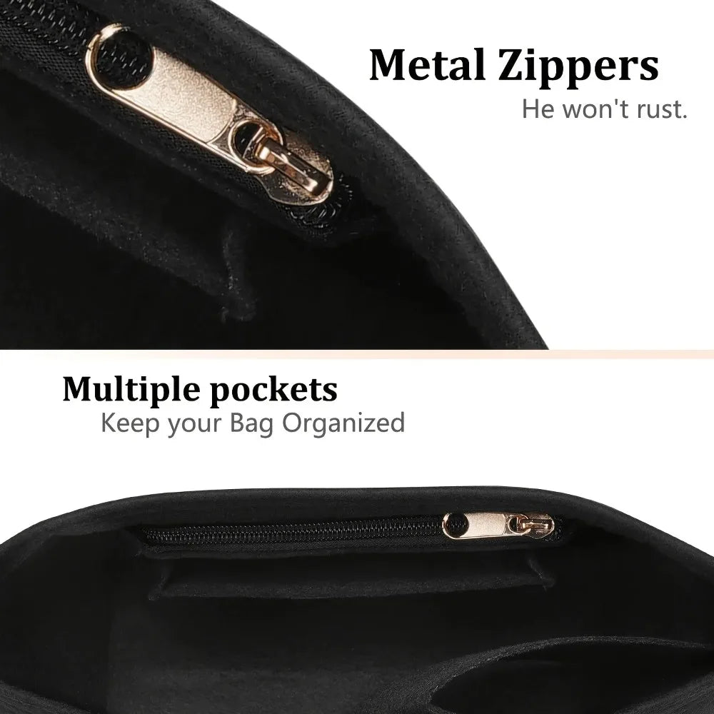 Felt Bag Organizer Insert – Multi-Pocket Handbag Organizer
