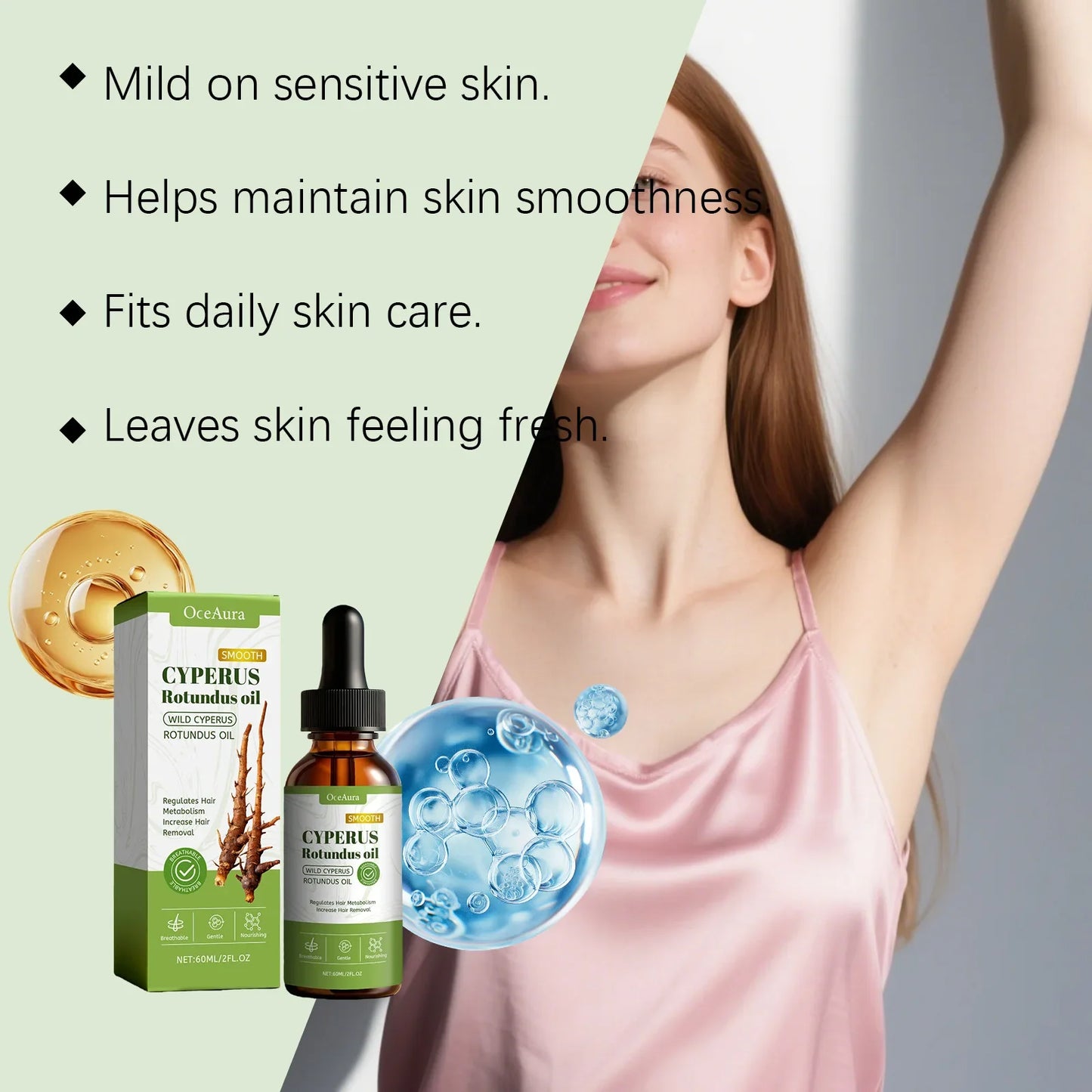 Natural Hair Growth Inhibitor Oil – Armpit, Leg & Body | 60ml