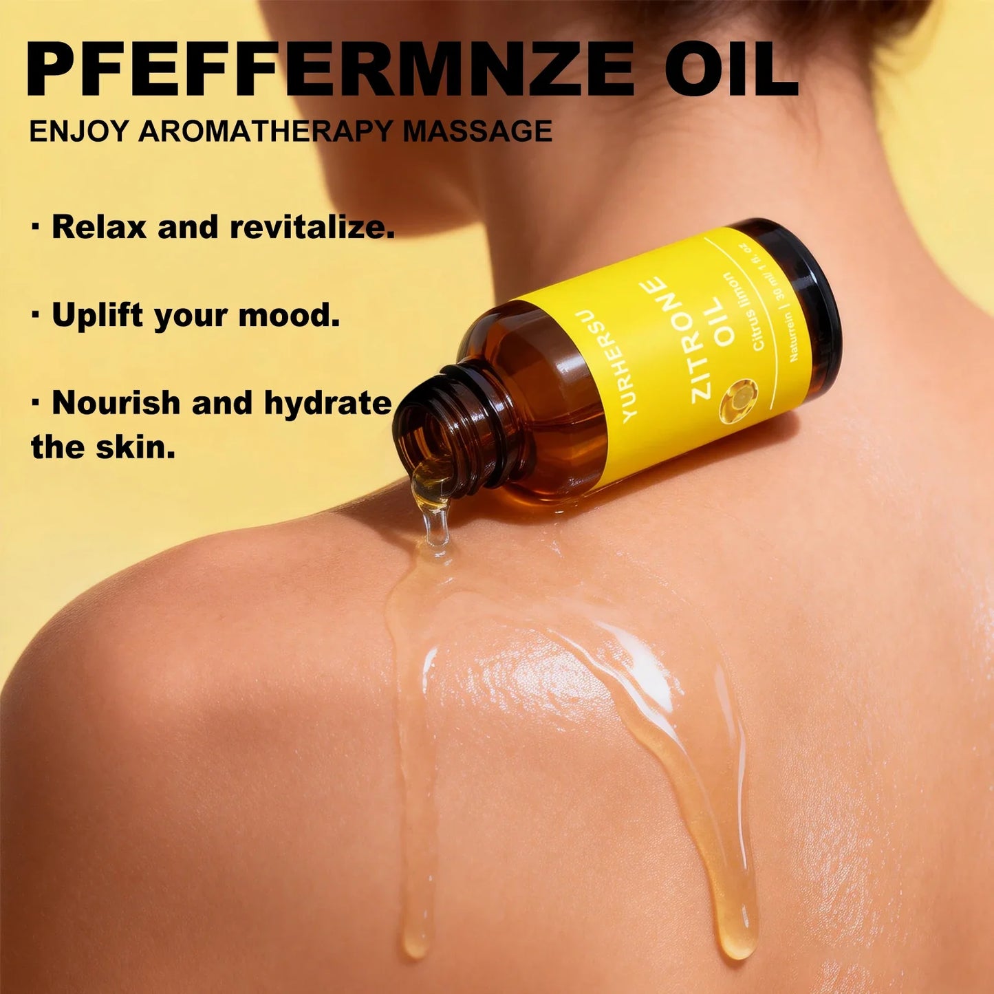 YURHERSU Pure Lemon Essential Oil 30ml – Brightening Skin Care