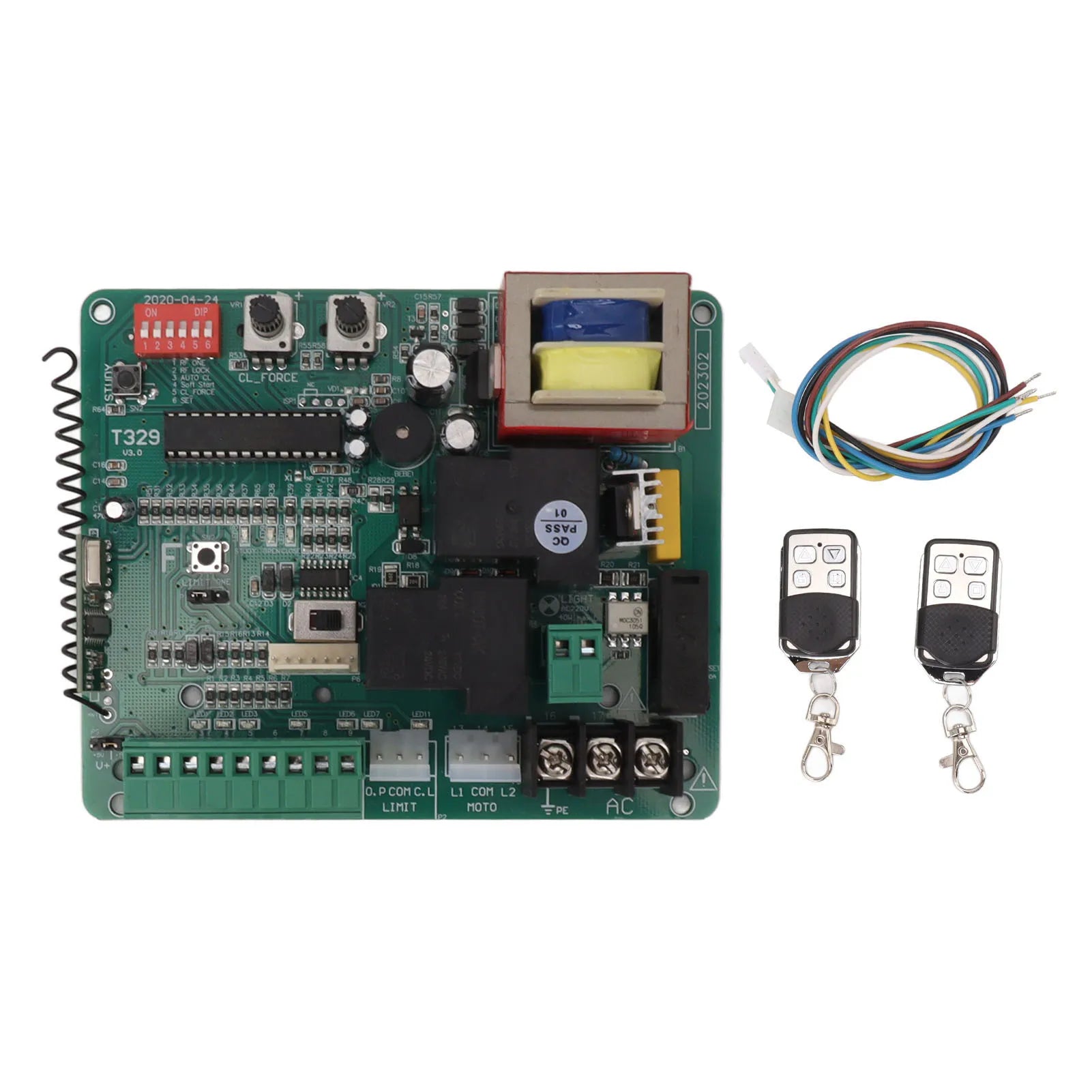 Door Motor Control Board LED Indication Long Remote Distance 220V Sliding Gate Motor Control Board Anti Interference for Car Peaceful Pleasures Health and Wellness 220V