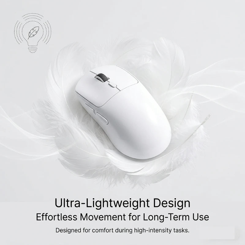 Tri-mode M348 Superlight Mouse Bluetooth 2.4G Wireless Gaming Mouse Flagship Chip Gaming Sensor 6 Adjustable DPI for Office Game Peaceful Pleasures Health and Wellness