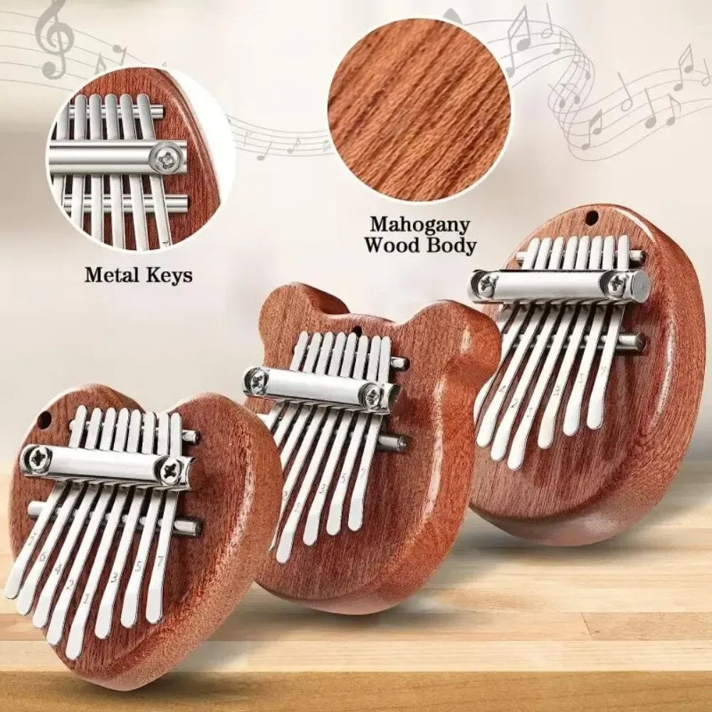 8-Key Mini Wooden Kalimba Thumb Piano | Beginner Gift