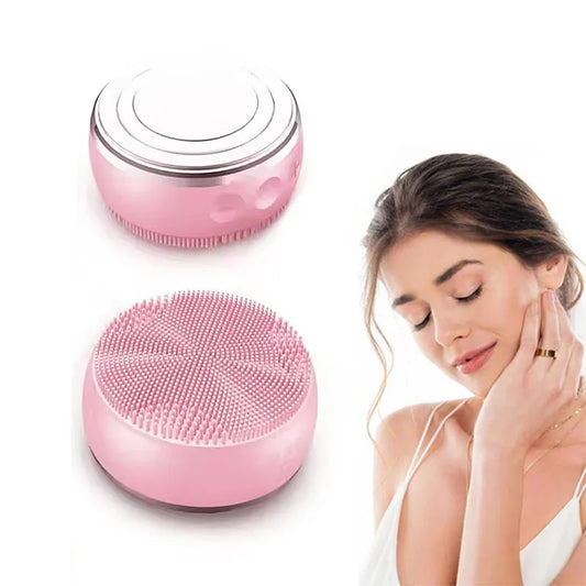 Upgraded Silicone Face Scrubber Cleaning and Exfoliating Waterproof Face Wash Brush Sonic Facial Cleansing Brush for Women Peaceful Pleasures Health and Wellness