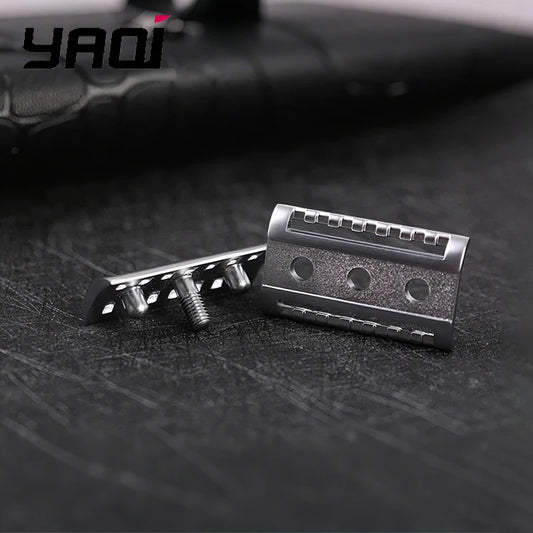 2026 YAQI Inkwell Stainless Steel Men's Shaving Razor Holder - Sleek Design Male Grooming Accessory Peaceful Pleasures Health and Wellness