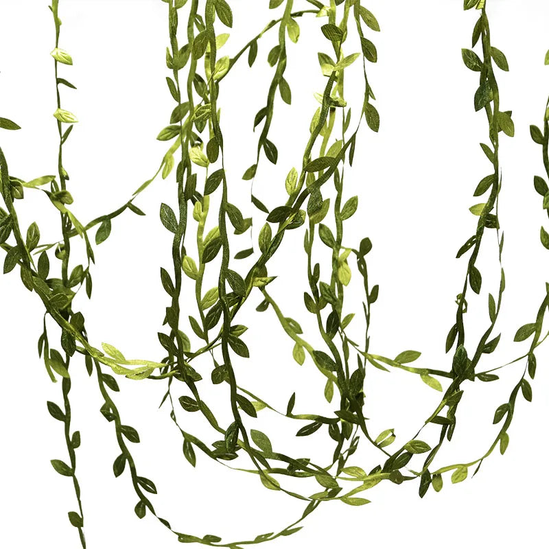 10/20M Silk Artificial Leaf Faux Vine for DIY Wreath & Home Decor