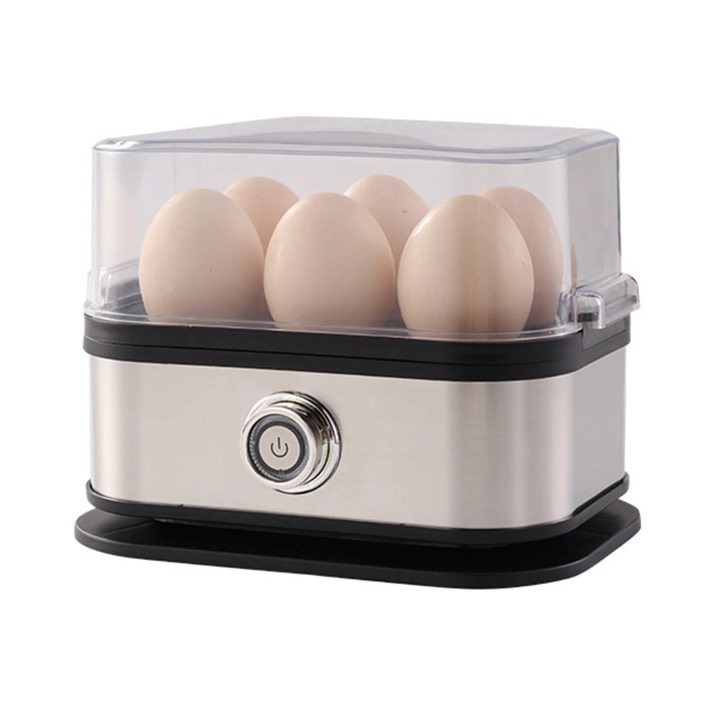 Electric Egg Cooker with Auto Shut-Off Egg Boiler 6-Egg Capacity Egg Steamer for Hard Boiled Eggs Peaceful Pleasures Health and Wellness