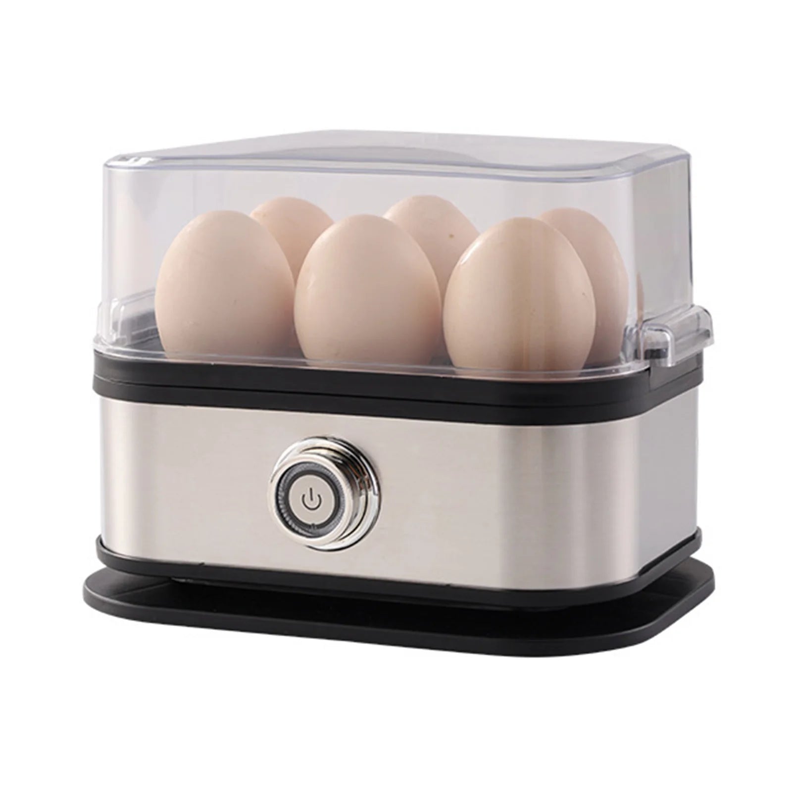 Electric Egg Cooker with Auto Shut-Off Egg Boiler 6-Egg Capacity Egg Steamer for Hard Boiled Eggs Peaceful Pleasures Health and Wellness