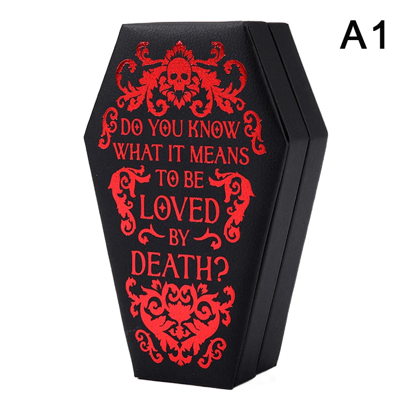 Gothic Coffin Jewelry Box | Multi-Compartment Organizer & Gift
