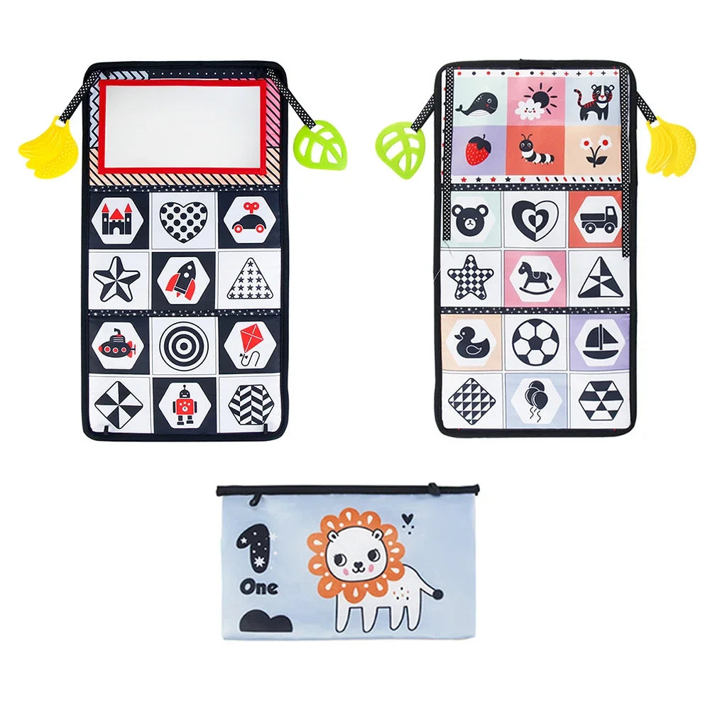 Baby Cloth Book Soft Distorting Mirror Montessori Toy Cartoon