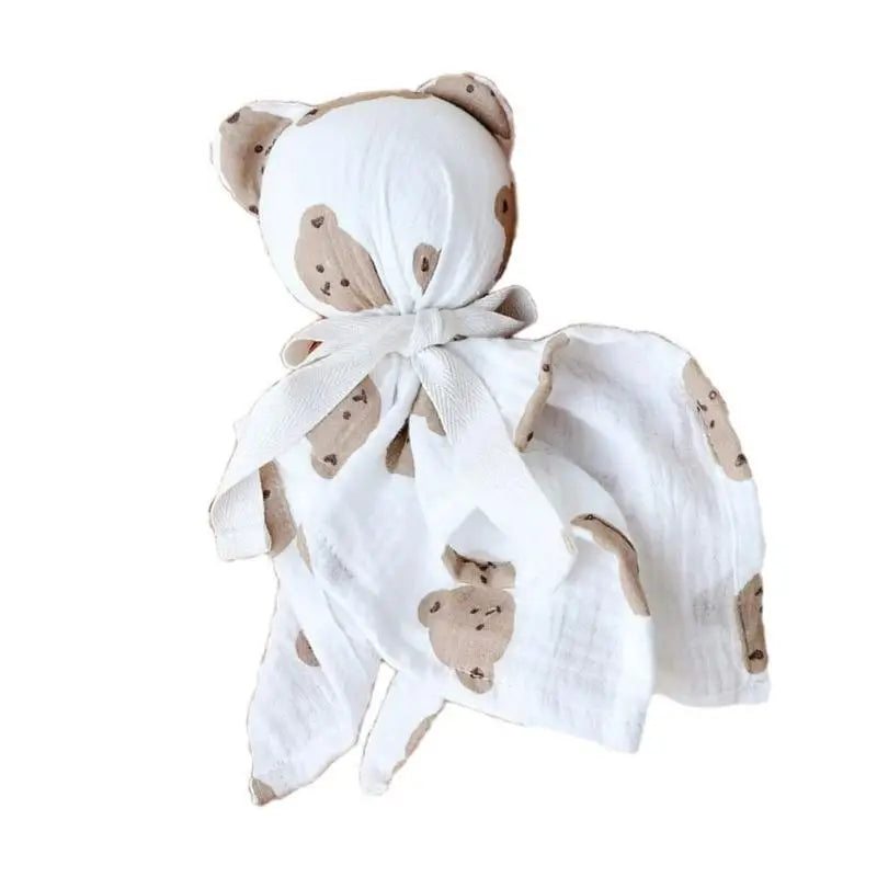 Baby Soothing Blanket with Animal Charm | Soft Cotton Comfort Towel