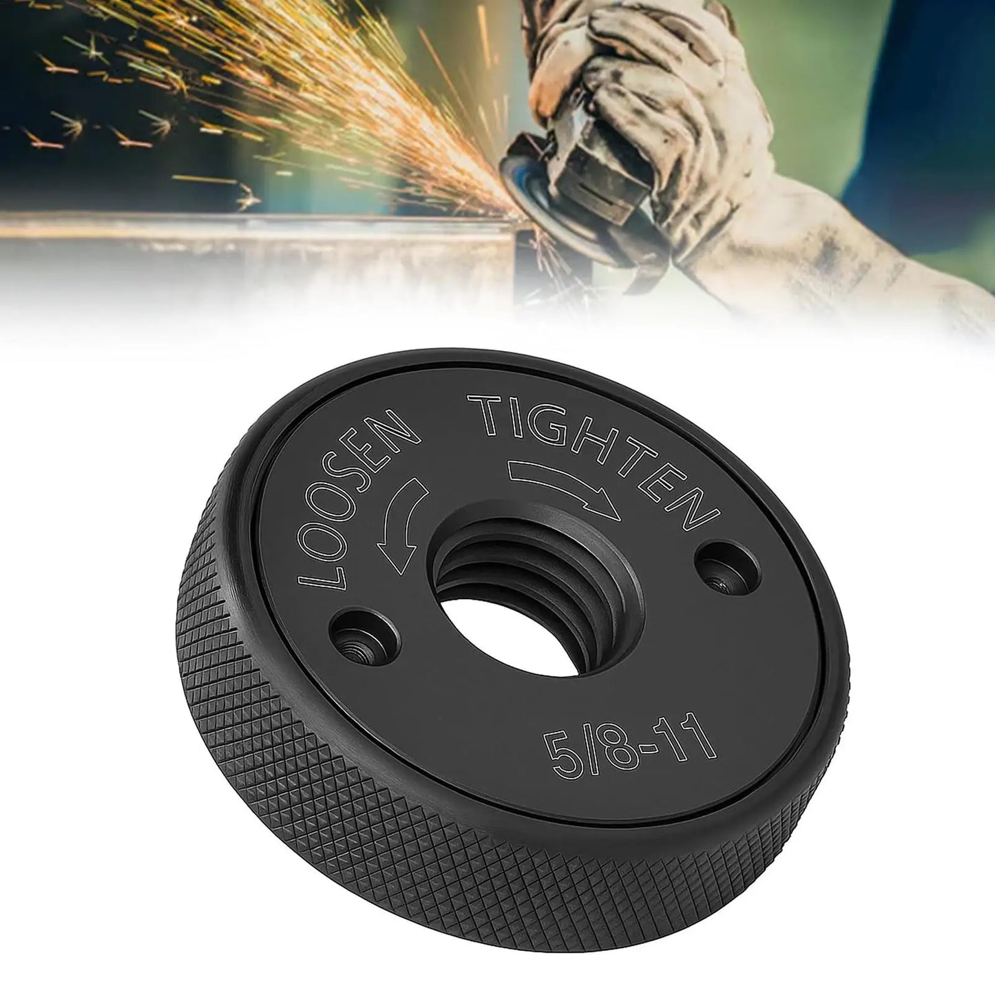 Angle Grinder Self-Locking Flange Nut | 5/8"-11 Alloy Steel