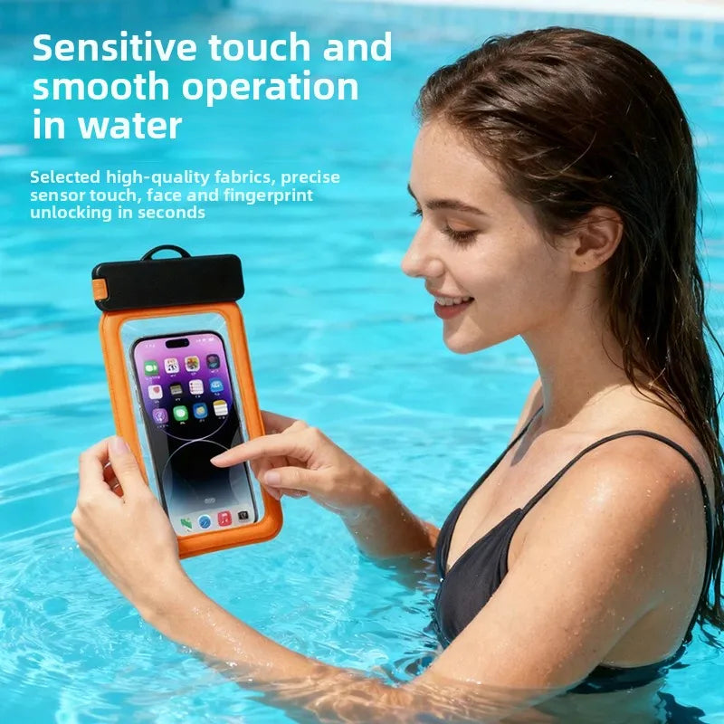 phone waterproof case phone armbands and pouches diving phone case swimming bag phone IPX8 waterproof bag under water floating Peaceful Pleasures Health and Wellness
