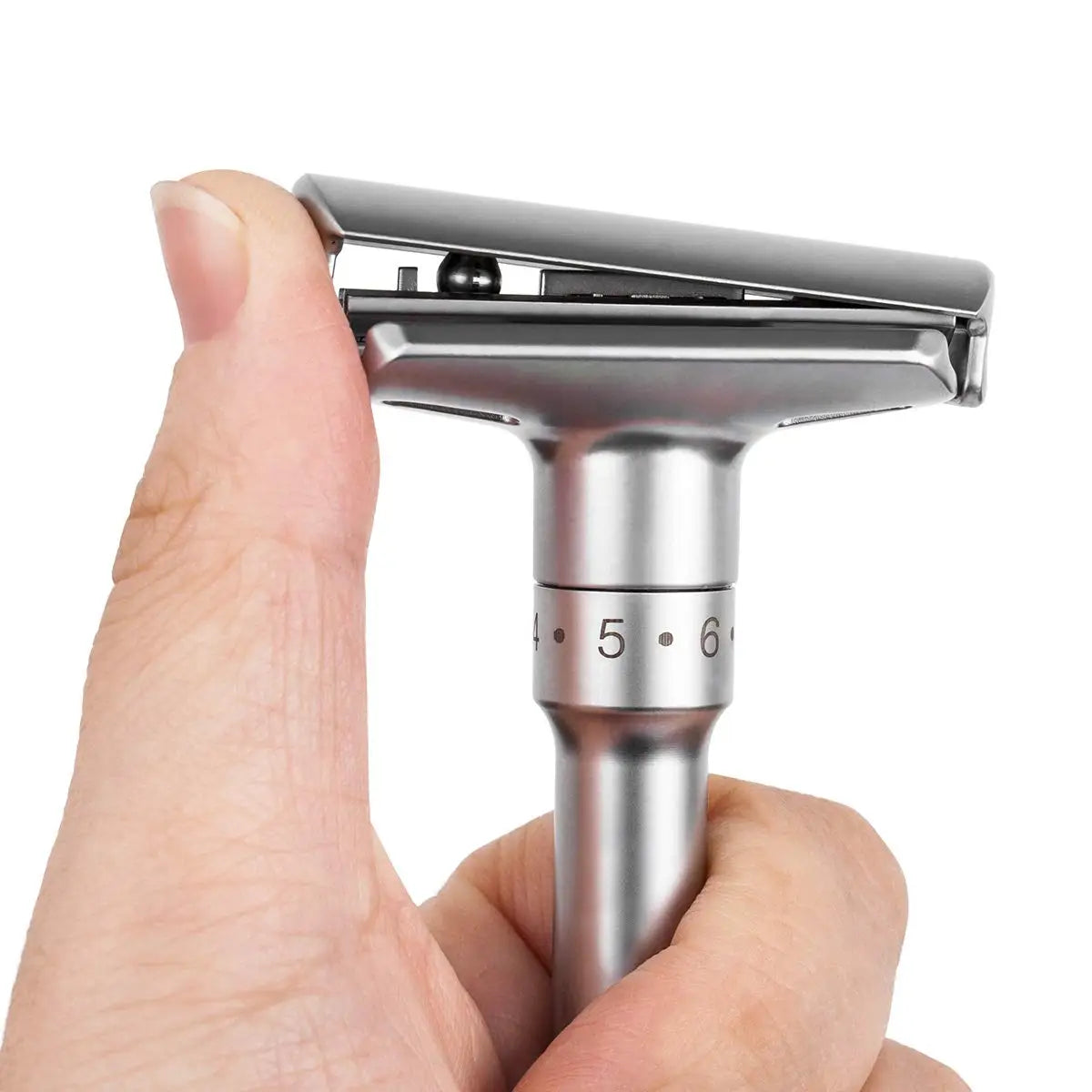 Men's Adjustable Double Edge Safety Razor + 5 Titanium Blades